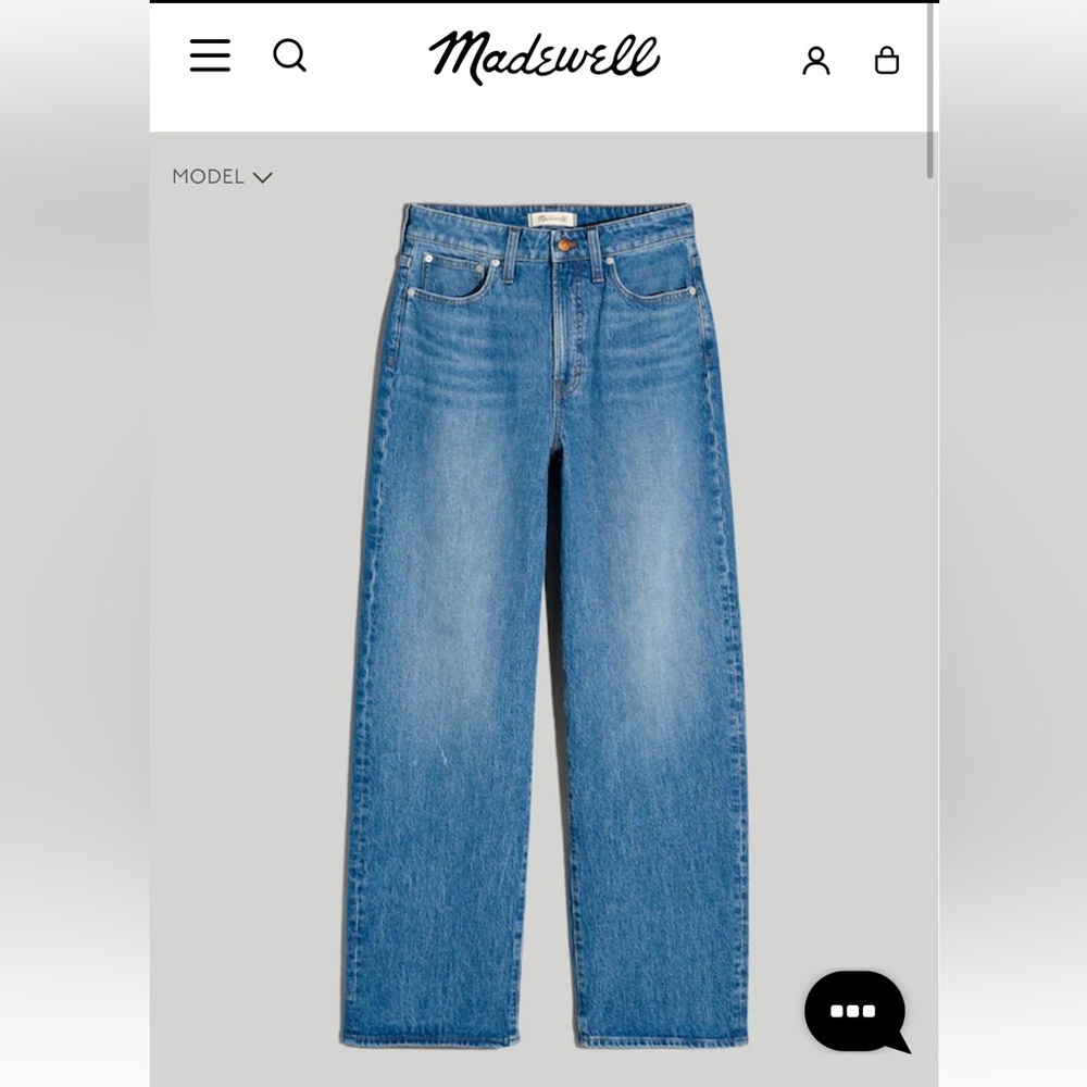 Madewell Women's The Curvy Perfect Vintage Wide Leg Crop Jean